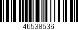 Código de barras (EAN, GTIN, SKU, ISBN): '46538536'