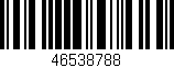 Código de barras (EAN, GTIN, SKU, ISBN): '46538788'
