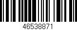 Código de barras (EAN, GTIN, SKU, ISBN): '46538871'