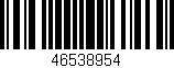 Código de barras (EAN, GTIN, SKU, ISBN): '46538954'