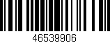 Código de barras (EAN, GTIN, SKU, ISBN): '46539906'