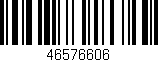 Código de barras (EAN, GTIN, SKU, ISBN): '46576606'