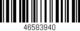 Código de barras (EAN, GTIN, SKU, ISBN): '46583940'