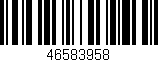 Código de barras (EAN, GTIN, SKU, ISBN): '46583958'