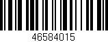 Código de barras (EAN, GTIN, SKU, ISBN): '46584015'