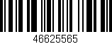 Código de barras (EAN, GTIN, SKU, ISBN): '46625565'