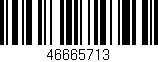Código de barras (EAN, GTIN, SKU, ISBN): '46665713'