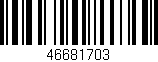 Código de barras (EAN, GTIN, SKU, ISBN): '46681703'