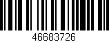 Código de barras (EAN, GTIN, SKU, ISBN): '46683726'