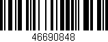 Código de barras (EAN, GTIN, SKU, ISBN): '46690848'