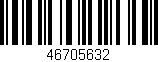 Código de barras (EAN, GTIN, SKU, ISBN): '46705632'