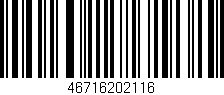 Código de barras (EAN, GTIN, SKU, ISBN): '46716202116'
