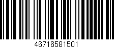 Código de barras (EAN, GTIN, SKU, ISBN): '46716581501'