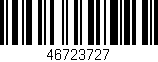 Código de barras (EAN, GTIN, SKU, ISBN): '46723727'