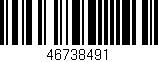 Código de barras (EAN, GTIN, SKU, ISBN): '46738491'