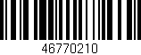 Código de barras (EAN, GTIN, SKU, ISBN): '46770210'