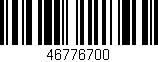 Código de barras (EAN, GTIN, SKU, ISBN): '46776700'