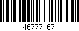 Código de barras (EAN, GTIN, SKU, ISBN): '46777167'