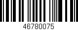 Código de barras (EAN, GTIN, SKU, ISBN): '46780075'