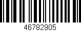 Código de barras (EAN, GTIN, SKU, ISBN): '46782905'