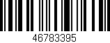 Código de barras (EAN, GTIN, SKU, ISBN): '46783395'