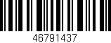 Código de barras (EAN, GTIN, SKU, ISBN): '46791437'