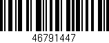 Código de barras (EAN, GTIN, SKU, ISBN): '46791447'