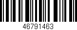 Código de barras (EAN, GTIN, SKU, ISBN): '46791463'