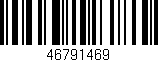 Código de barras (EAN, GTIN, SKU, ISBN): '46791469'