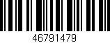 Código de barras (EAN, GTIN, SKU, ISBN): '46791479'
