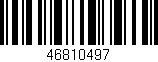 Código de barras (EAN, GTIN, SKU, ISBN): '46810497'