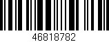 Código de barras (EAN, GTIN, SKU, ISBN): '46818782'