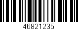 Código de barras (EAN, GTIN, SKU, ISBN): '46821235'