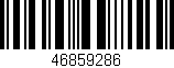 Código de barras (EAN, GTIN, SKU, ISBN): '46859286'
