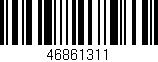 Código de barras (EAN, GTIN, SKU, ISBN): '46861311'