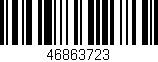 Código de barras (EAN, GTIN, SKU, ISBN): '46863723'