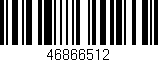 Código de barras (EAN, GTIN, SKU, ISBN): '46866512'