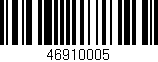 Código de barras (EAN, GTIN, SKU, ISBN): '46910005'