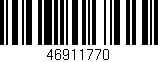 Código de barras (EAN, GTIN, SKU, ISBN): '46911770'