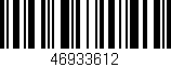 Código de barras (EAN, GTIN, SKU, ISBN): '46933612'