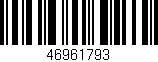 Código de barras (EAN, GTIN, SKU, ISBN): '46961793'