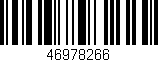 Código de barras (EAN, GTIN, SKU, ISBN): '46978266'