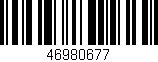 Código de barras (EAN, GTIN, SKU, ISBN): '46980677'