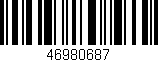 Código de barras (EAN, GTIN, SKU, ISBN): '46980687'