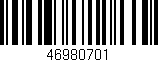 Código de barras (EAN, GTIN, SKU, ISBN): '46980701'