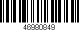 Código de barras (EAN, GTIN, SKU, ISBN): '46980849'