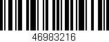 Código de barras (EAN, GTIN, SKU, ISBN): '46983216'