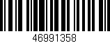 Código de barras (EAN, GTIN, SKU, ISBN): '46991358'