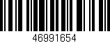 Código de barras (EAN, GTIN, SKU, ISBN): '46991654'
