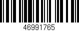 Código de barras (EAN, GTIN, SKU, ISBN): '46991765'